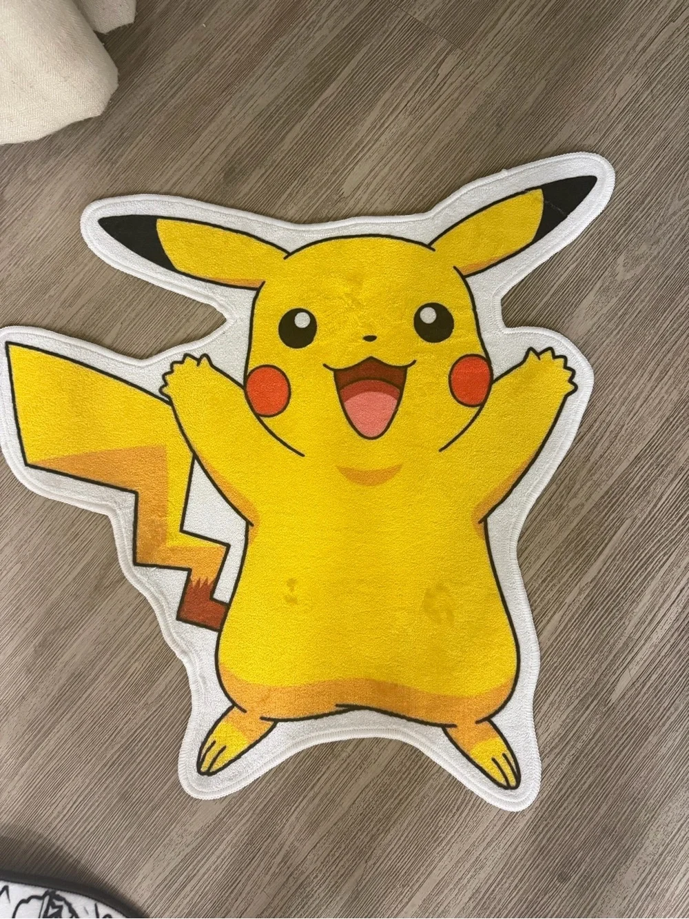 Pikachu Wall Decor Accent - Yellow Pokémon Plush Art. Rug